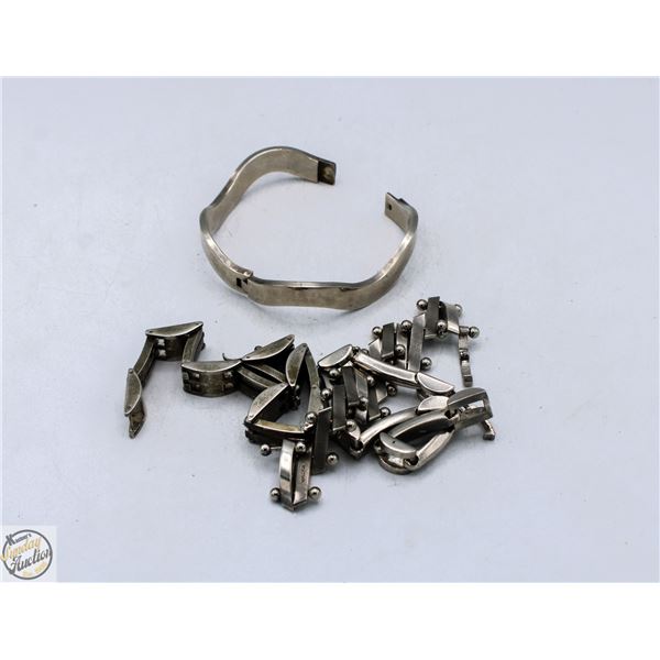 197 GRAMS 4 BRACELETS 925 STERLING STAMPED