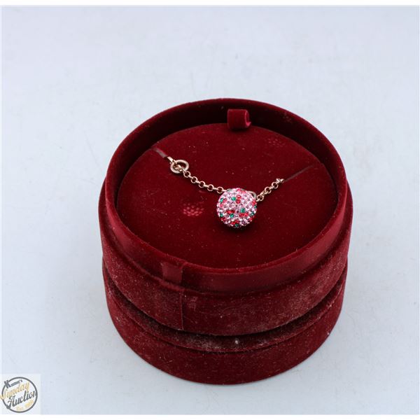 HILLBERG AND BERK GIRLS NECKLACE W/JEWELED