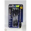 Image 1 : NEW KOBALT 6PC DIAMOND COATED TIP SCREWDRIVER SET