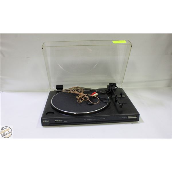 AKAI AUTOMATIC TURNTABLE UNTESTED