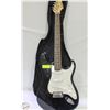 Image 1 : BURNWOOD STRAT ELECTRIC BLACK WITH SOFT CASE