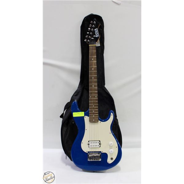 NOVA STRAT ELECTRIC BLUE WITH SOFT CASE