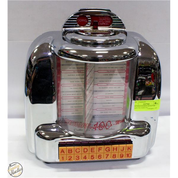 VINTAGE JUKEBOX SELECTOR RADIO W CASSETTE