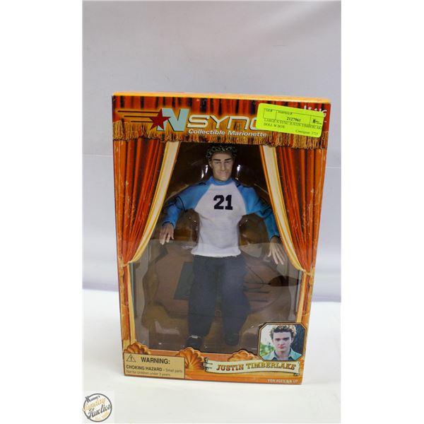LARGE N SYNC JUSTIN TIMBERLAKE DOLL W BOX