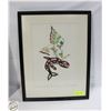 Image 1 : FRAMED LAUREEN RUFUS HAIDA ART KILLER WHALE