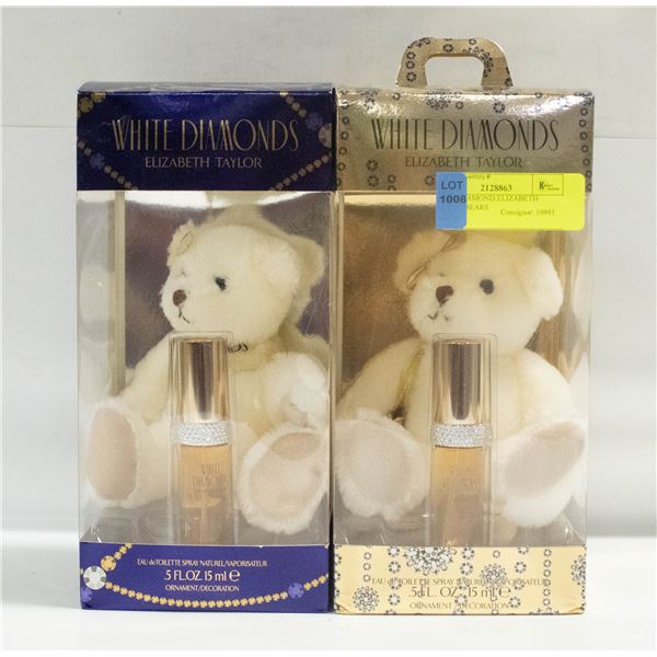WHITE DIAMOND ELIZABETH TAYLOR BEARS