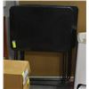 Image 1 : PAIR OF BLACK FOLDING TABLES 24" X 18" EACH