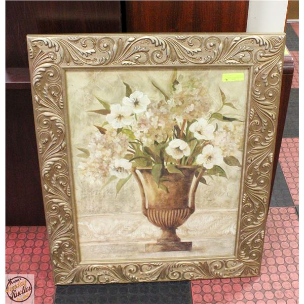 LARGE ORNAMENTAL WOODCUT GOLD FRAME