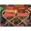PAIR OF 34" HIGH COCA-COLA DIRECTORS CHAIRS