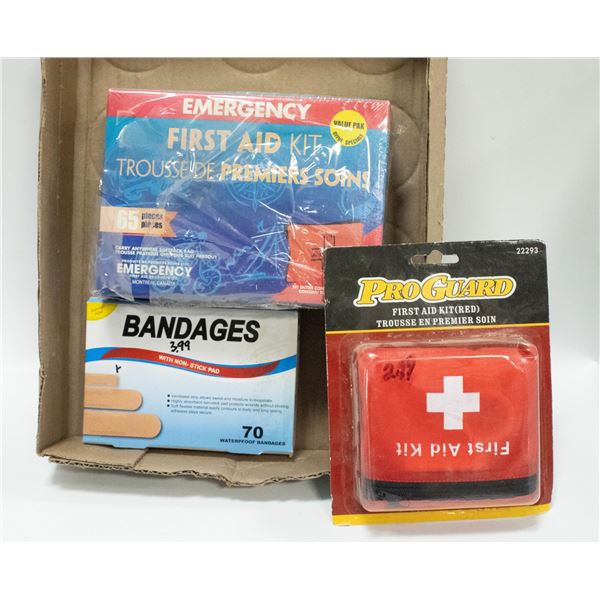 LOT OF NEW OLD STOCK FIRST AID