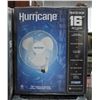 Image 1 : 16” HURRICANE OSCILLATING WALL FAN