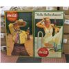 Image 1 : LOT OF 2 REPLICA FRAMED COCA COLA ADVERTISEMENTS