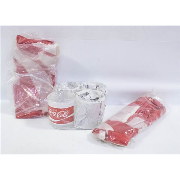 COCA-COLA FROSTED, LOW BALL GLASSES(4);