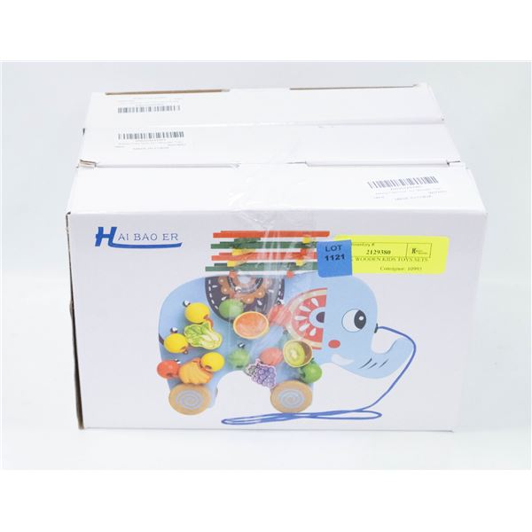 NEW 3PK WOODEN KIDS TOYS SETS