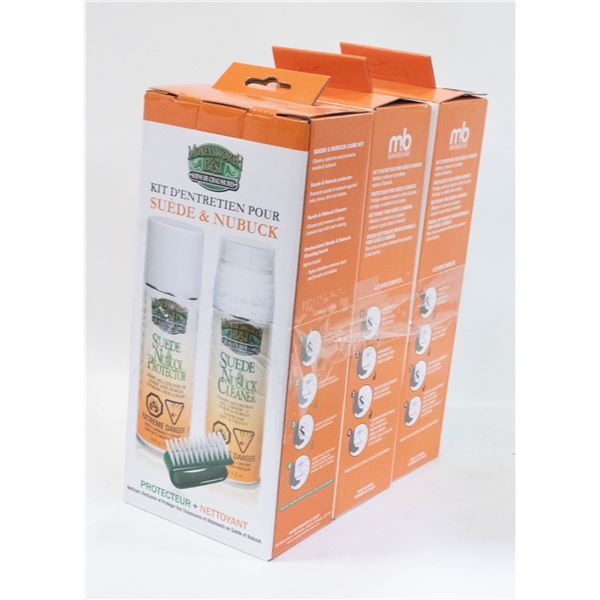 3 NEW SUEDE & NUBUFK CARE KITS