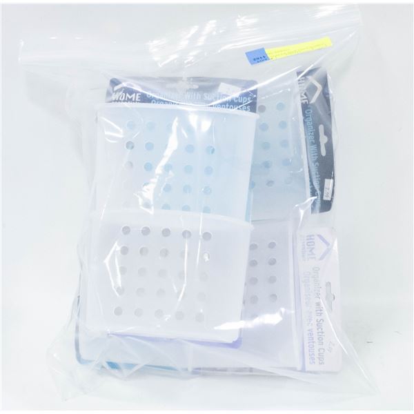 6 ORGANIZERS WITH SUCTION CUPS
