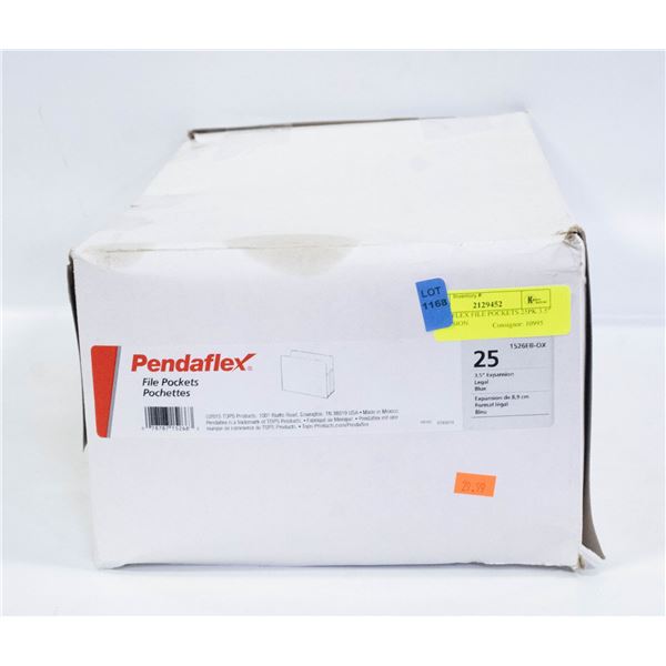 PENDAFLEX FILE POCKETS 25PK 3.5" EXPANSION