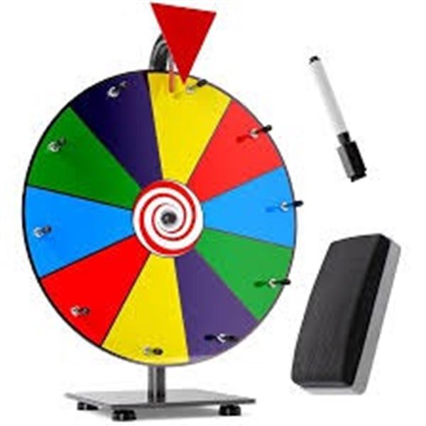 BRAND NEW SPINNING PRIZE WHEEL 10 SLOTS