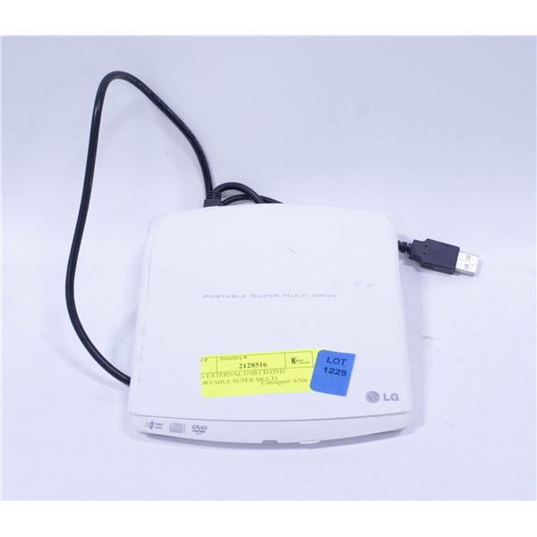 LG EXTERNAL USB CD/DVD PORTABLE SUPER MULTI