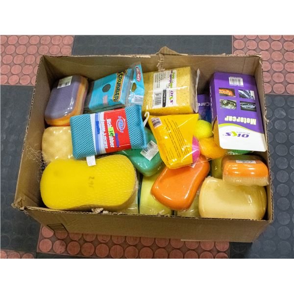 FLAT OF NEW OLD STOCK SPONGES