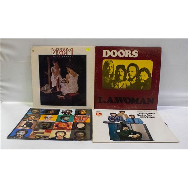 4 CLASSIC ROCK ALBUMS BEATLES, DOORS, PRISM,