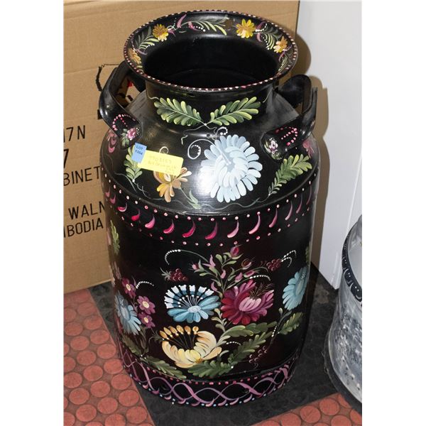 LARGE ART DECO MILK CAN