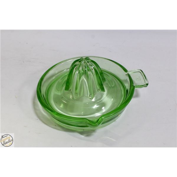 VINTAGE URANIUM GREEN GLASS