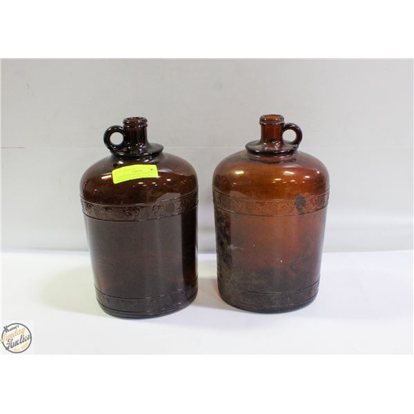 VINTAGE DOMINION DIAMOND GLASS JUGE GRAPE PATTERN