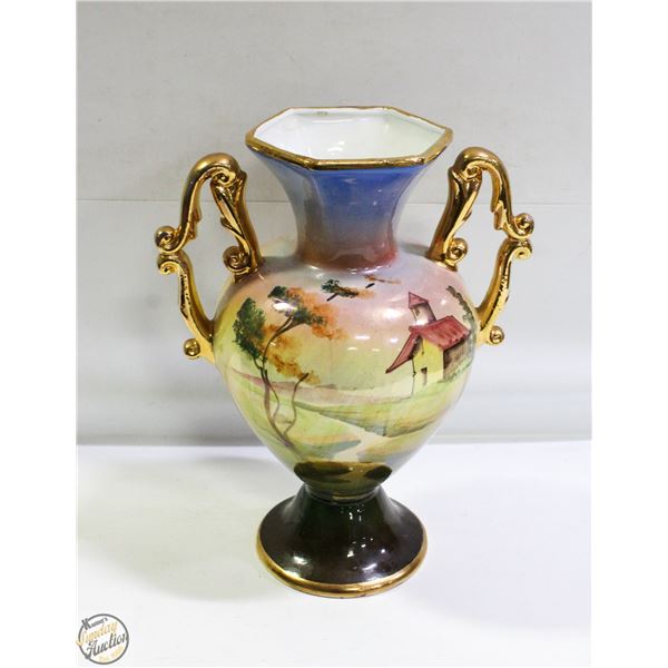 ITALY VASE SIGNED 13"H