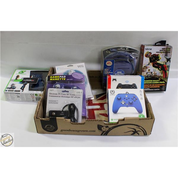 LOT OF GAME CONTROLLERS ETC.