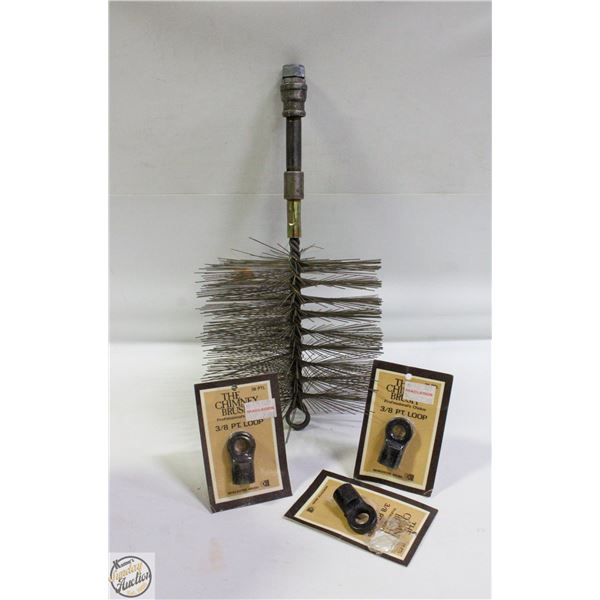 VINTAGE CHIMANEY SWEEPER BRUSH
