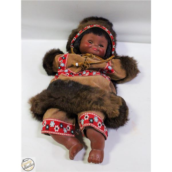 DOLL WITH LEATHER & FUR