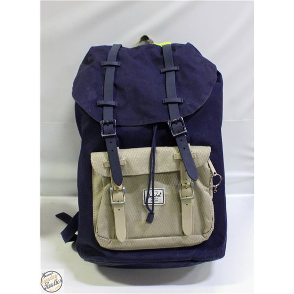 HERSCHEL THICK PADDED NAVYBLUE/BEIGE