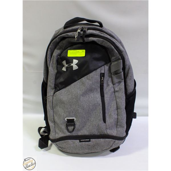 UNDERARMOUR BACKPACK BLACK GREY FULL SIZE