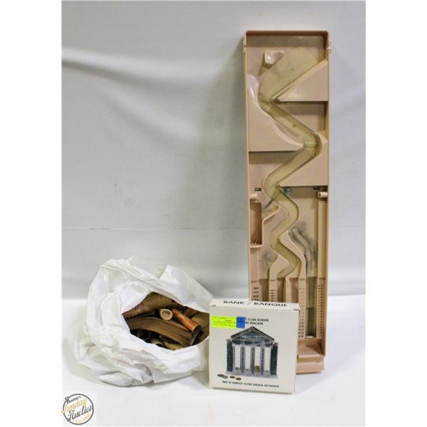 LOT OF SMART COIN STACKERS WITH COIN ROLLERS