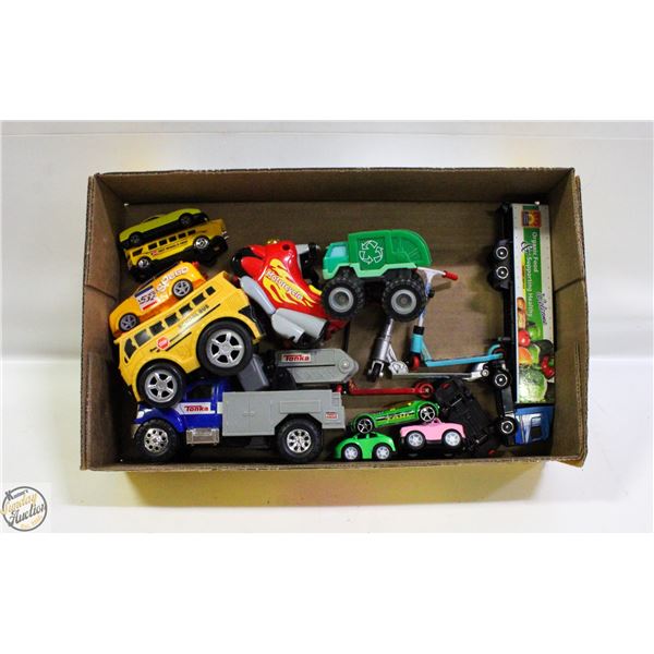 TOY CARS ASSORTED INCLUDING HOTWHEELS,