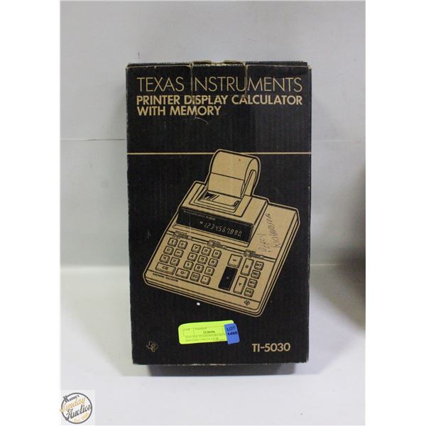 VINTAGE TEXAS INSTRUMENTS PRINTING CALCULATOR