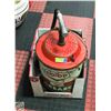 Image 1 : VINTAGE CO-OP E-Z GREASE BUCKET WITH PUMP + HOSE