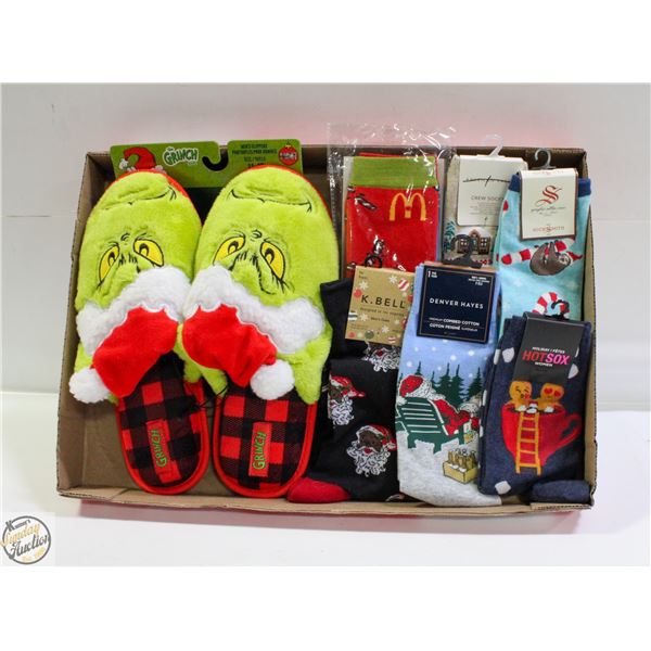 NEW ITEMS THE GRINCH SLIPPER'S