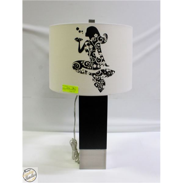 MERMAID SILHOUETTE LAMPSHADE AND LAMP