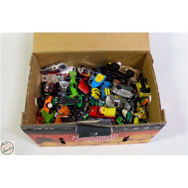 BOX OF VINTAGE TOY CARS DIECAST
