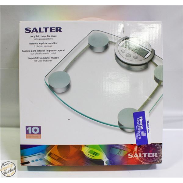 SALTER BODY FAT COMPUTER SCALE - NEW IN BOX