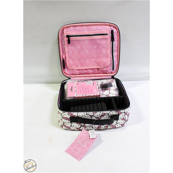 NEW HELLO KITTY COSMETIC BAG SET INCL HELLO KITTY
