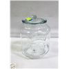 Image 1 : LARGE STORE DISPLAY GLASS PEANUT JAR LIDDED