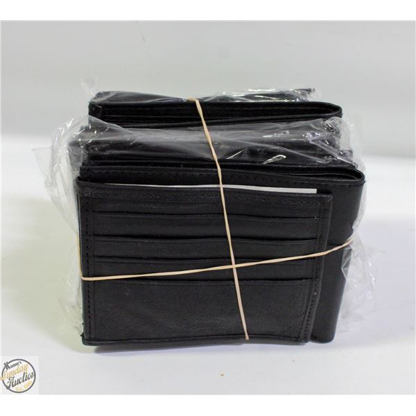 LOT OF 5 NEW OLD STOCK LEATHERETTE WALLETS