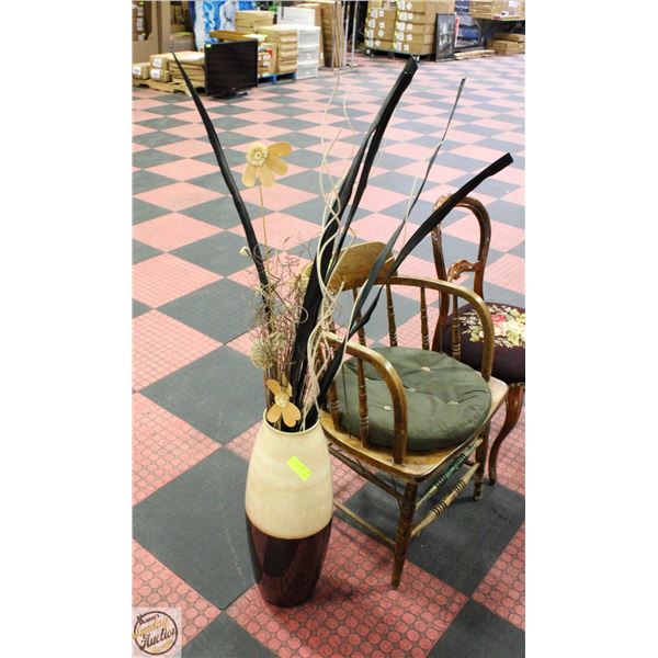 24" VASE WITH CONTENTS