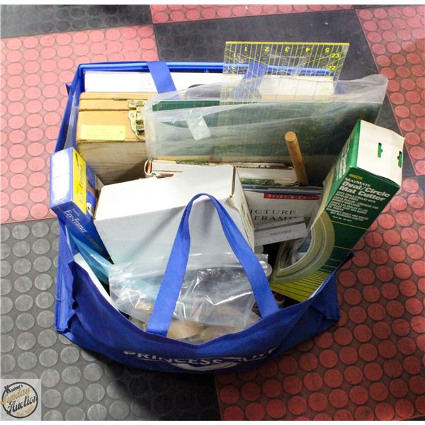 ESTATE LOT OF VARIOUS ART SUPPLIES