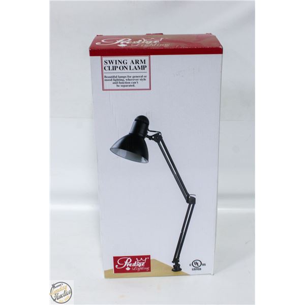 NEW OLD STOCK PRESTIGE SWING ARM CLIP ON LIGHT