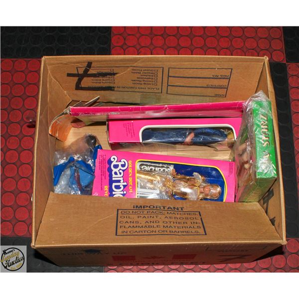 COLLECTION 1970S BARBIES & ACCS W BOXES