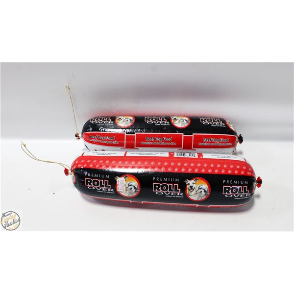 2 PREMIUM ROLL OVER DOG FOOD 2 KG EACH BB 7/26